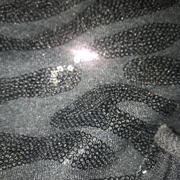 Sequin black crop top - Picture 4 of 4